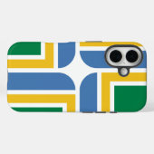 Coques Case-Mate iPhone Drapeau de Portland, Oregon (Verso (horizontal))