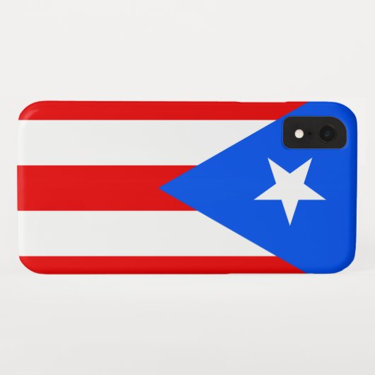 Coques Case-Mate iPhone Drapeau de Porto Rico (Dos (Horizontal))