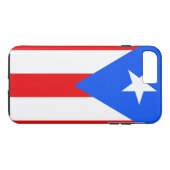 Coques Case-Mate iPhone drapeau de Porto Rico (Dos (Horizontal))
