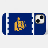 Coques Case-Mate iPhone Drapeau de Québec (Verso (horizontal))
