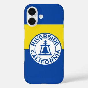Coques iPhone 16 Drapeau de Riverside, Californie