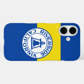 Coques Case-Mate iPhone Drapeau de Riverside, Californie (Verso (horizontal))