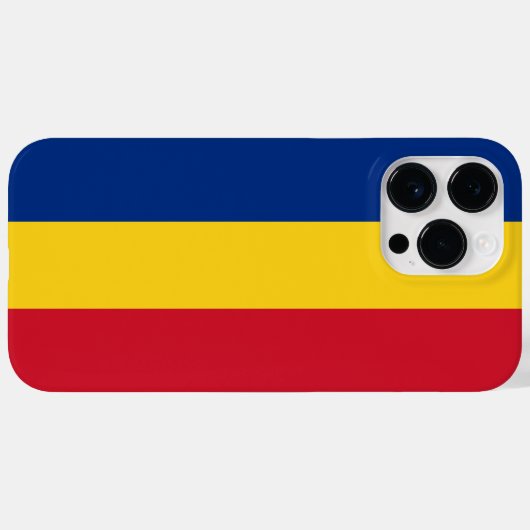 Coques Case-Mate iPhone Drapeau de Roumanie (Verso (horizontal))