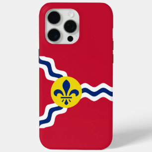 Coque iPhone 15 Pro Max Drapeau de Saint-Louis, Missouri