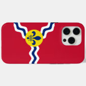 Coques Case-Mate iPhone Drapeau de Saint-Louis, Missouri (Verso (horizontal))