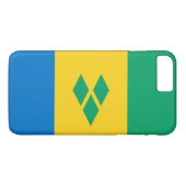 Coques Case-Mate iPhone Drapeau de Saint-Vincent-et-les Grenadines (Dos (Horizontal))