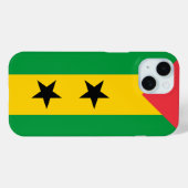 Coques Case-Mate iPhone Drapeau de São Tomé e Príncipe (Verso (horizontal))