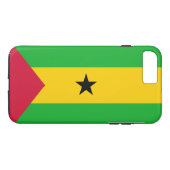 Coques Case-Mate iPhone Drapeau de Sao Tomé-et-Principe (Dos (Horizontal))