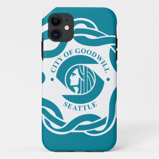 Coques Case-Mate iPhone Drapeau de Seattle (Dos)