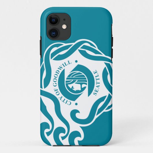 Coques Case-Mate iPhone Drapeau de Seattle (Dos)