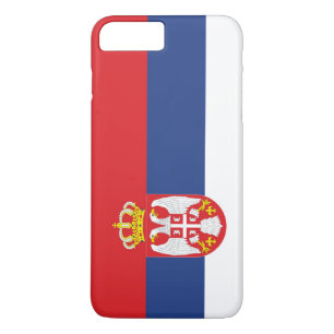Coque iPhone 8 Plus/7 Plus Drapeau de Serbie