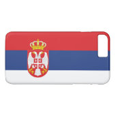 Coques Case-Mate iPhone Drapeau de Serbie (Dos (Horizontal))