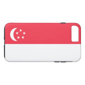 Coques Case-Mate iPhone Drapeau de Singapour (Dos (Horizontal))