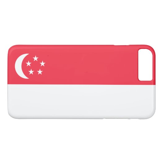 Coques Case-Mate iPhone Drapeau de Singapour (Dos (Horizontal))
