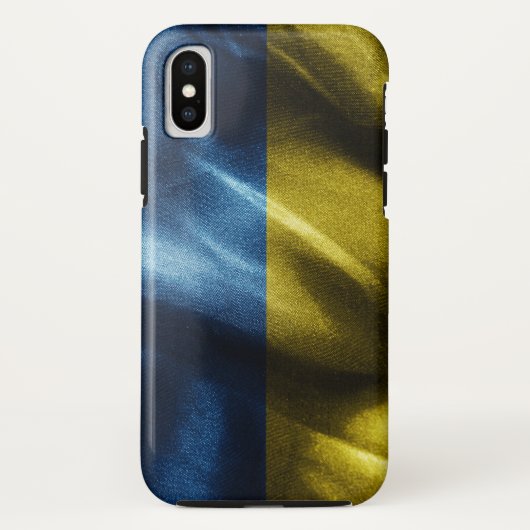 Coques Case-Mate iPhone drapeau de soie d'Ukraine (Dos)