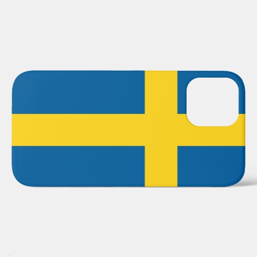 Coques Case-Mate iPhone drapeau de suède (Verso (horizontal))