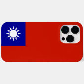 Coques Case-Mate iPhone Drapeau de Taïwan (Verso (horizontal))