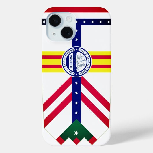 Coques Case-Mate iPhone Drapeau de Tampa, Floride (Verso)