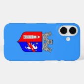 Coques Case-Mate iPhone Drapeau de Tirana, Albanie (Verso (horizontal))