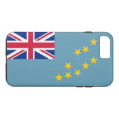 Coques Case-Mate iPhone Drapeau de Tuvalu (Dos (Horizontal))