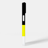 Coques Case-Mate iPhone Drapeau de Wolgadeutsche (version noir/jaune/blanc (Verso / Droite)