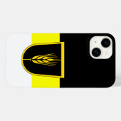 Coques Case-Mate iPhone Drapeau de Wolgadeutsche (version noir/jaune/blanc (Verso (horizontal))