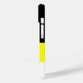 Coques Case-Mate iPhone Drapeau de Wolgadeutsche (version noir/jaune/blanc (Verso / Gauche)