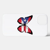 Coques Case-Mate iPhone Drapeau déchiré Porto Rico (Verso (horizontal))