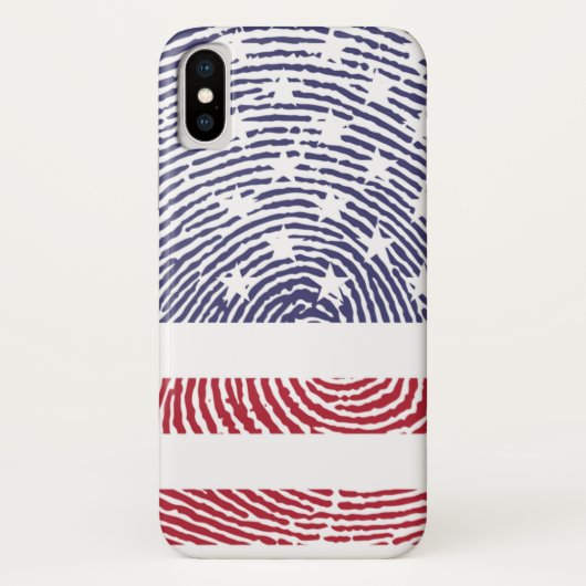 Coques Case-Mate iPhone Drapeau d'empreintes digitales américain | Zazzle_ (Dos)