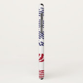 Coques Case-Mate iPhone Drapeau d'empreintes digitales américain | Zazzle_ (Dos/Gauche)