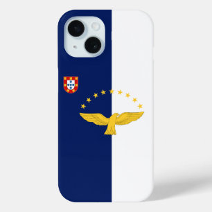 Coque Pour iPhone 15 Drapeau des Açores, Portugal