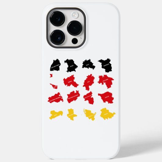Coques Case-Mate iPhone Drapeau des États allemands (Verso)