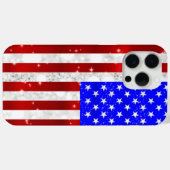 Coques Case-Mate iPhone Drapeau des États-Unis (Verso (horizontal))