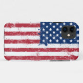 Coques Case-Mate iPhone Drapeau des États-Unis (Dos (Horizontal))