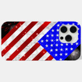 Coques Case-Mate iPhone Drapeau des États-Unis (Verso (horizontal))
