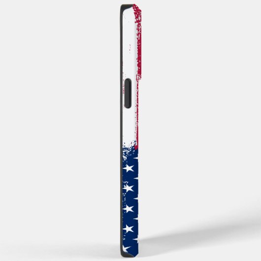 Coques Case-Mate iPhone Drapeau des États-Unis brossé Grunge (Verso / Droite)