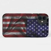 Coques Case-Mate iPhone Drapeau Des États-Unis D'Amérique (Dos (Horizontal))