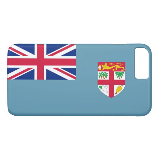 Coques Case-Mate iPhone Drapeau des Fidji (Dos (Horizontal))