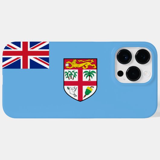 Coques Case-Mate iPhone Drapeau des Fidji (Verso (horizontal))