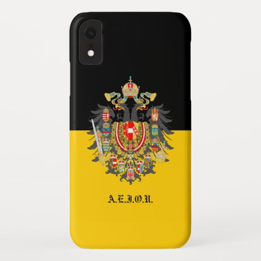 Coques Case-Mate iPhone Drapeau des Habsbourg et armoiries impériales (Dos)