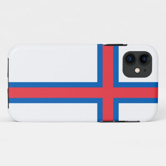 Coques Case-Mate iPhone Drapeau des îles Féroé (DANEMARK) (Dos (Horizontal))