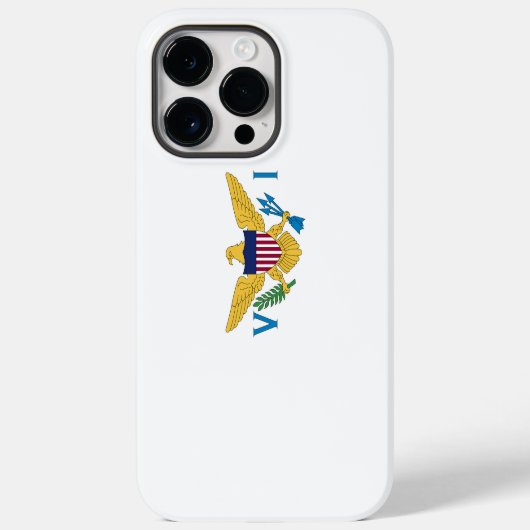 Coques Case-Mate iPhone Drapeau des Îles Vierges américaines (Verso)