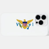 Coques Case-Mate iPhone Drapeau des îles Vierges américaines (Verso (horizontal))