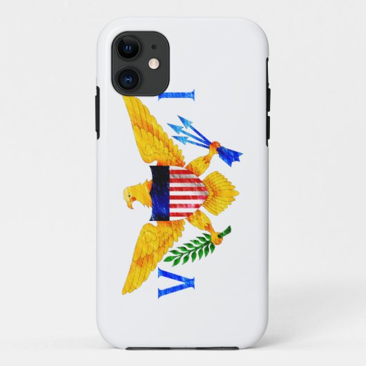 COQUES Case-Mate iPhone DRAPEAU DES ÎLES VIERGES AMÉRICAINES (Dos)