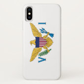 Coques Case-Mate iPhone Drapeau des îles Vierges américaines (Dos)