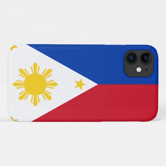 Coques Case-Mate iPhone Drapeau des Philippines (Dos (Horizontal))
