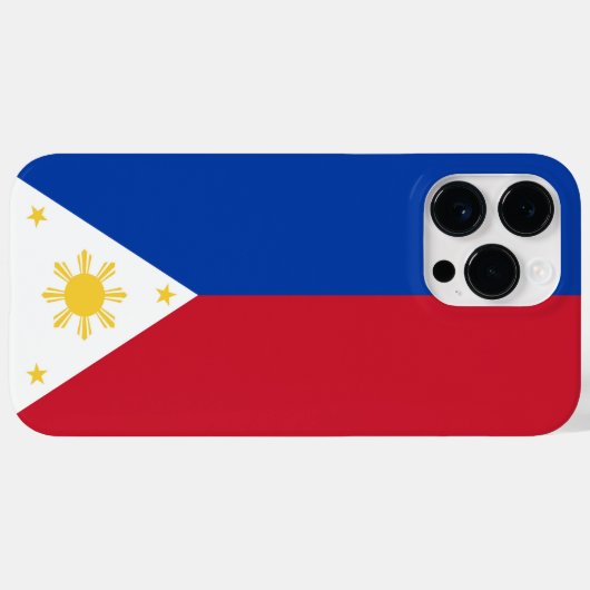 Coques Case-Mate iPhone drapeau des Philippines (Verso (horizontal))