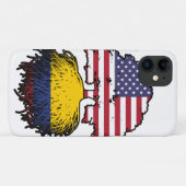Coques Case-Mate iPhone Drapeau des racines d'arbre Colombie-Britannique (Dos (Horizontal))