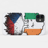 Coques Case-Mate iPhone Drapeau des racines d'arbre en Irlande tchèque (Dos (Horizontal))