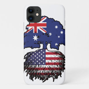 Case-Mate iPhone Case Drapeau des racines de l'arbre USA American Austra